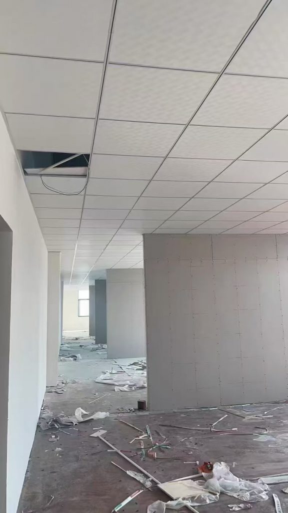 PVC GYPSUM CEILING TILES INSTALLATION PROJECT PHOTO