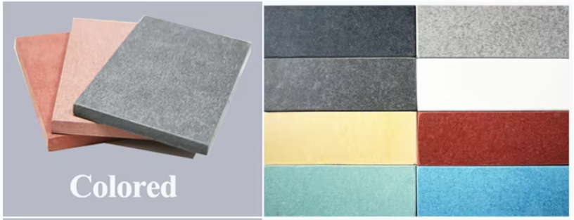 color fiber cement board 1200x2400x12mm